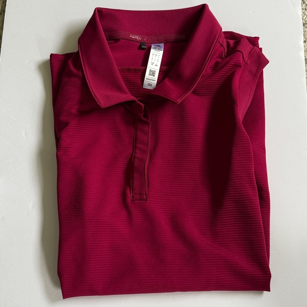 Adidas Burgundy Sleeveless Golf shirt